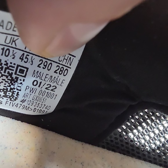 Adidas Racer TR21 Men's Running Shoes Black White with Yellow Accent Size 11 - Picture 13 of 13